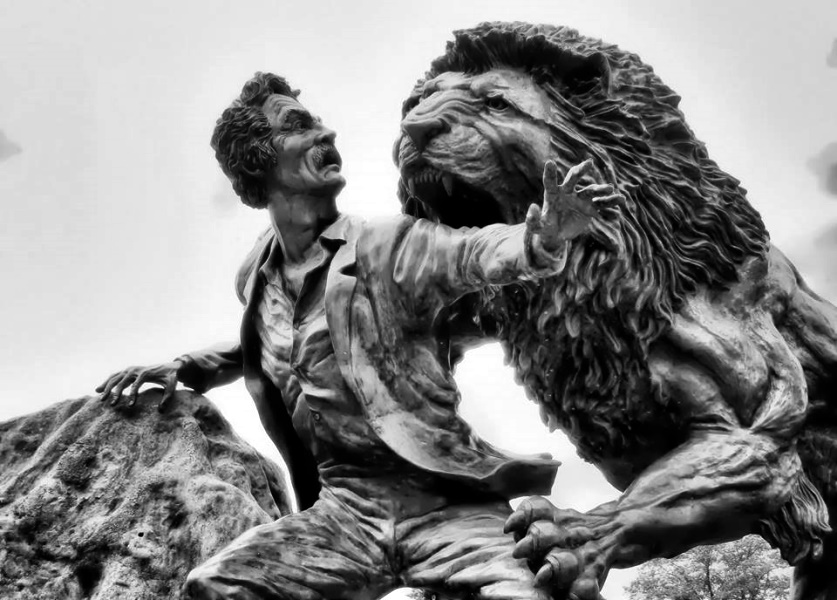 Monument at the David Livingstone Memorial Centre in Blantyre