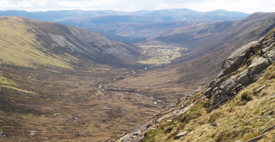 Glen Derry in the Cairngorm Mountains of Scotland