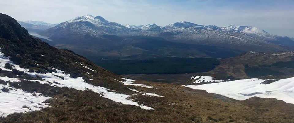 Loch Treig beneath Stob Coire Easain, the Grey Corries and the Aenochs