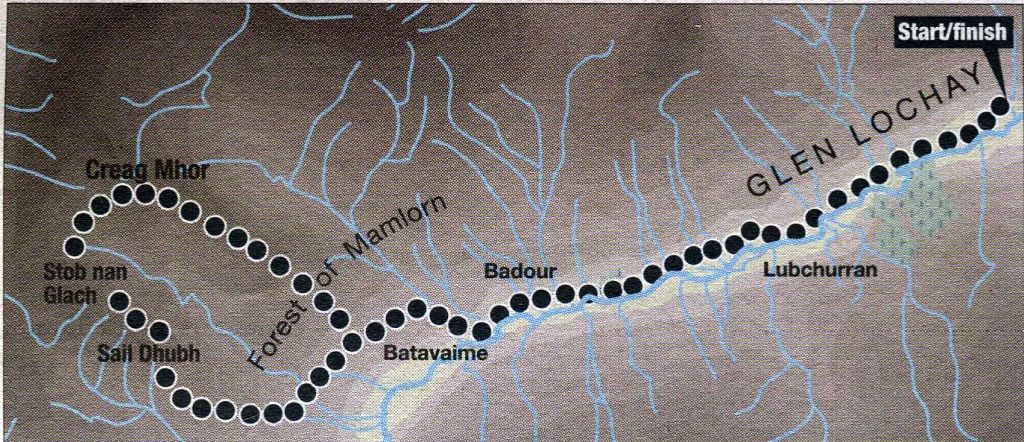 Map of Creag Mhor