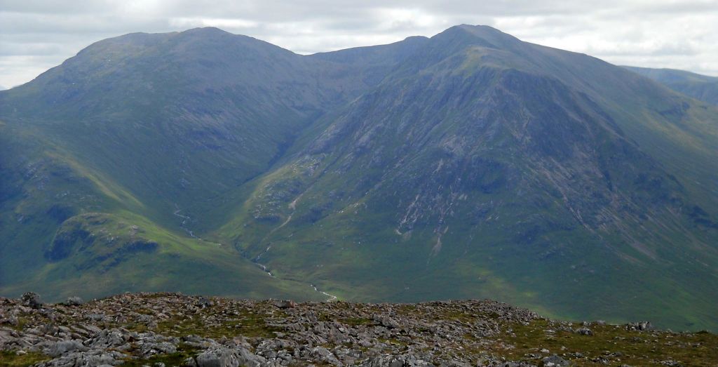 Meall a' Bhuiridh and Creise from Beinn a'Chrulaiste