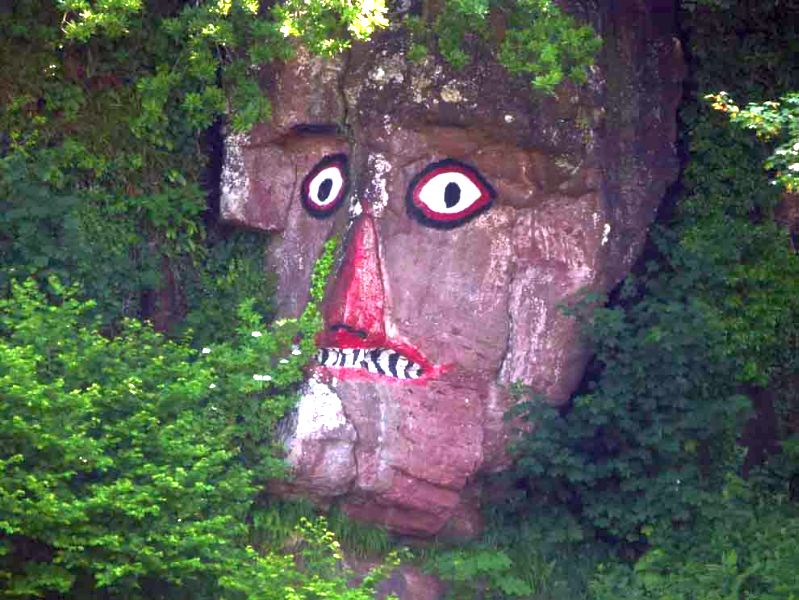 "Indian's Face" - rock art on Isle of Cumbrae