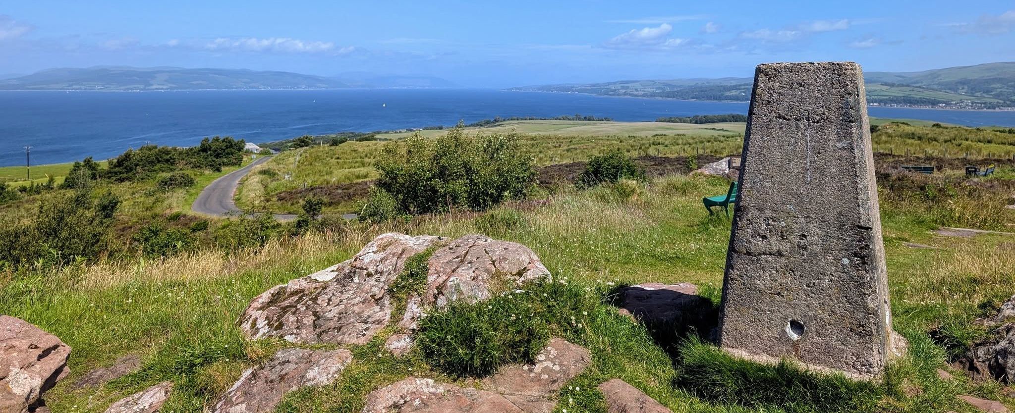 Trig Point at Glaid Stone on the Isle of Great Cumbrae