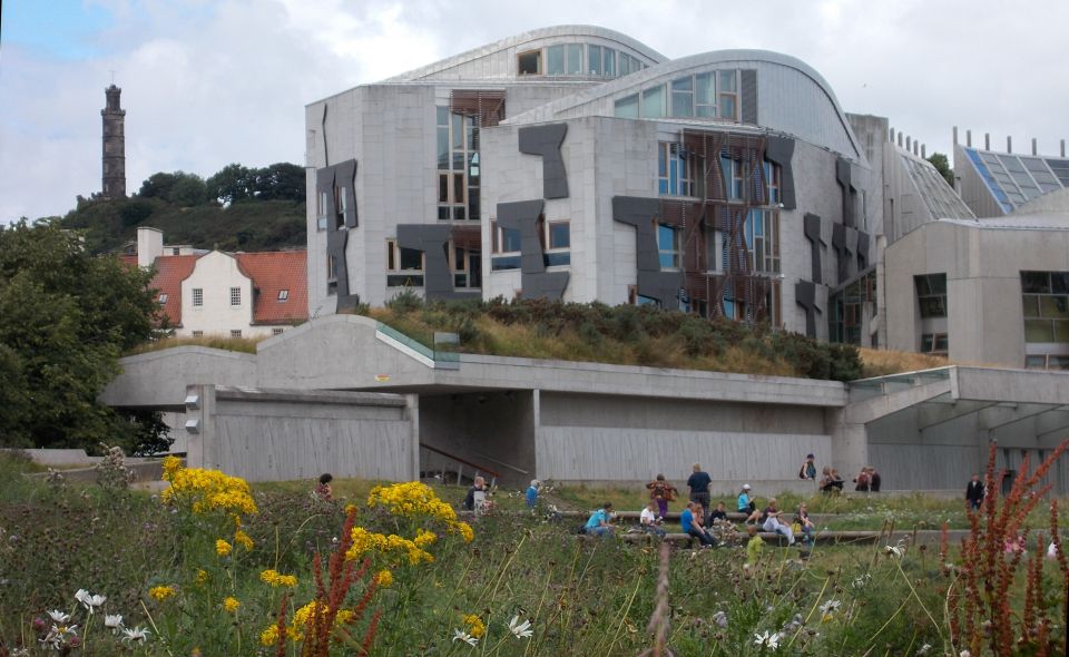 Scottish Parliament Buildings in Edinburgh