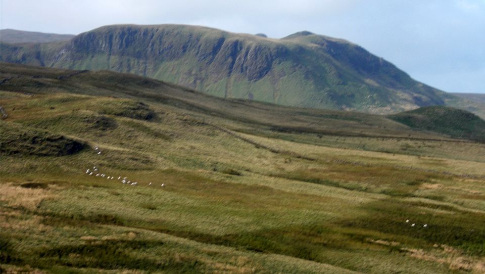 Rock escarpment on the Campsie Fells from Dunmore Hill