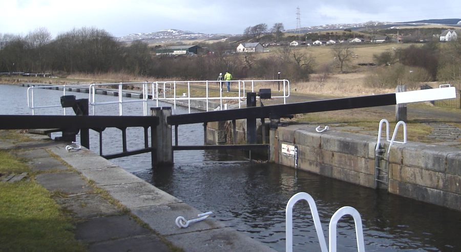 Locks at Castlecary on Forth and Clyde Canal