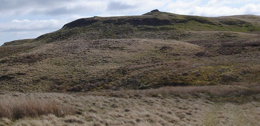 Meikle Bin in the Campsie Fells in winter