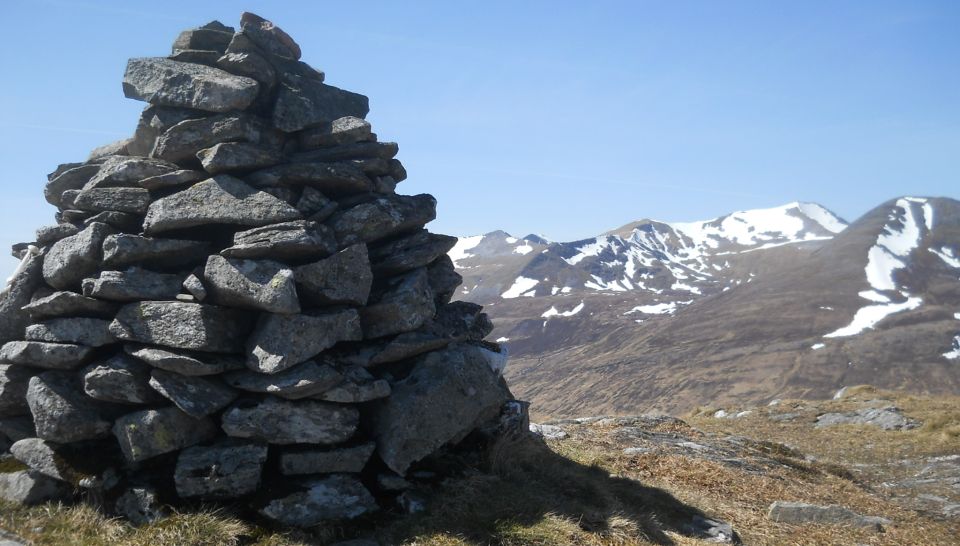 Summit cairn on Glas Bheinn