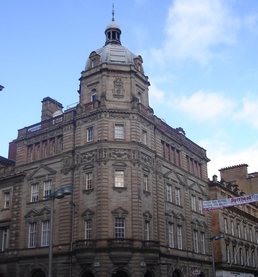 Classical Architecture of Buildings in Buchanan Street in Glasgow city centre