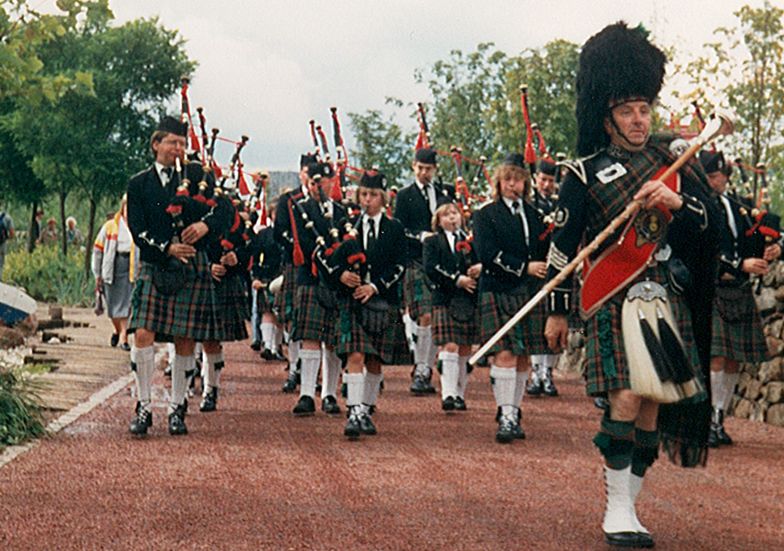 Pipe Band in Glasgow