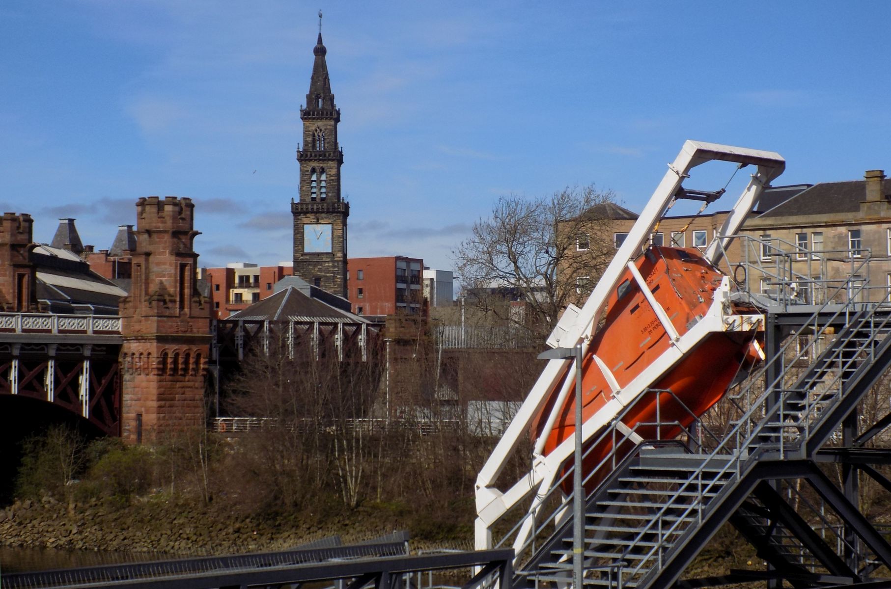 Rescue Boat Slipway on the River Clyde