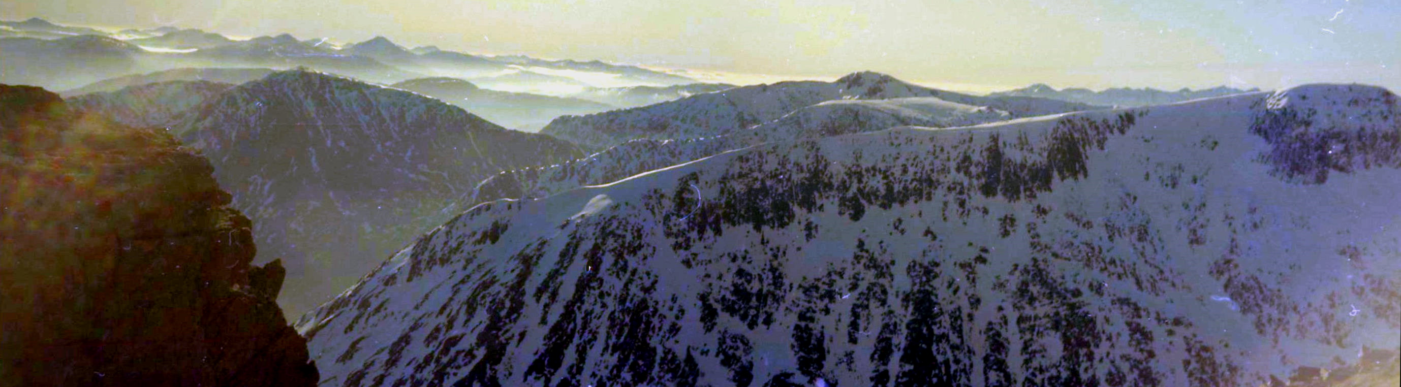 View from Meall a Bhuiridh over Clach Leathad