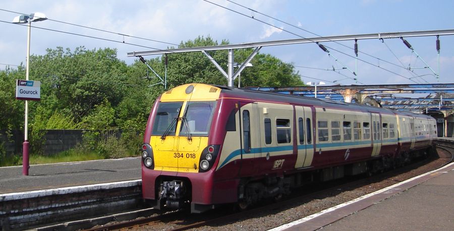 Railway station in Gourock