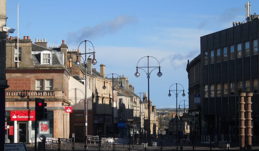 New Cross in town centre of Hamilton