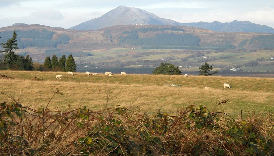 Southern Highlands from Burnside Road at Kippen