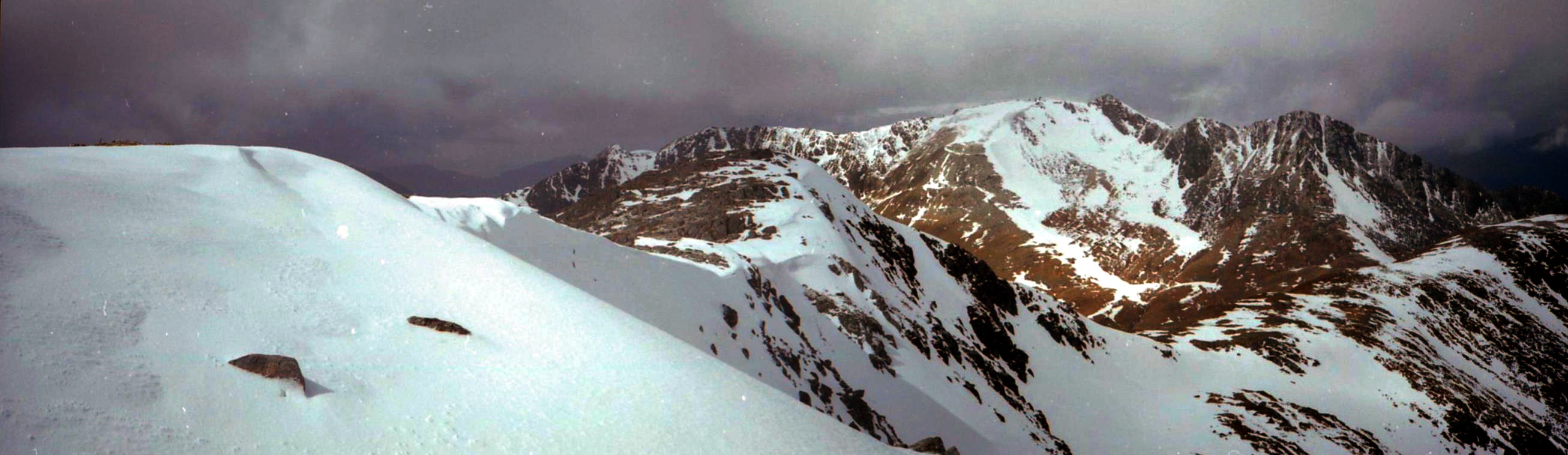 The Saddle and Forcan Ridge  above Glen Shiel