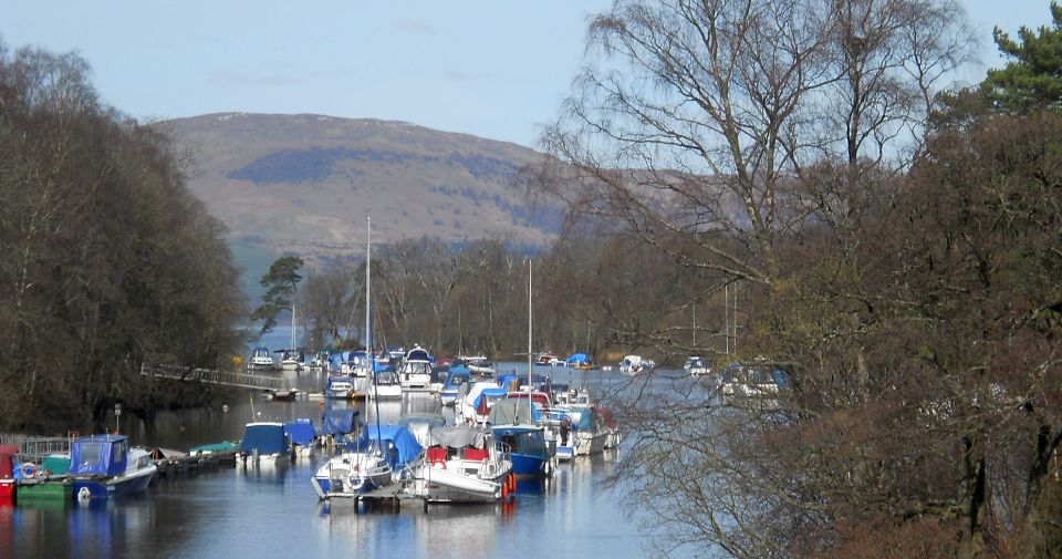 Boats in River Leven at Balloch