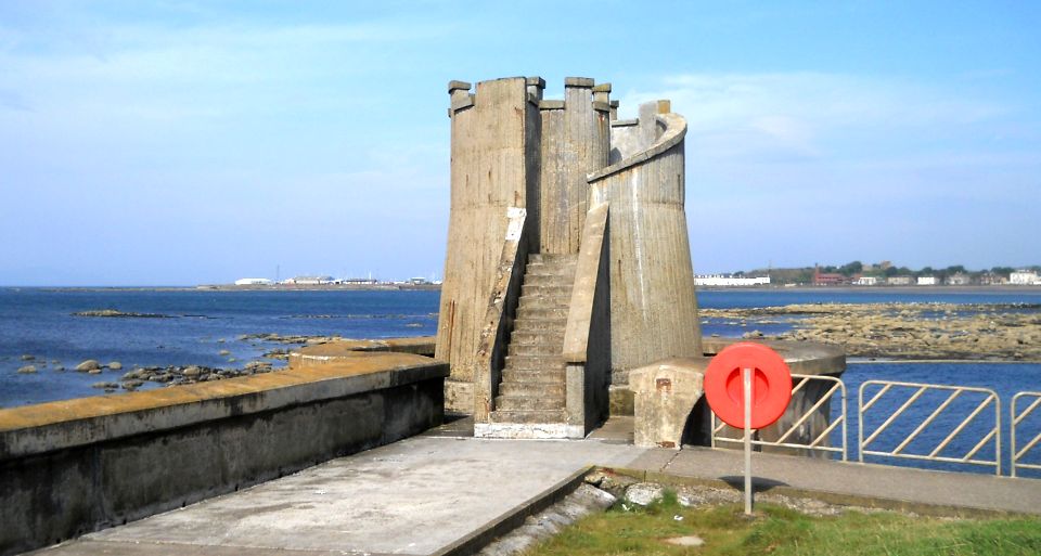 Tower on esplanade at Saltcoats the Ayrshire Coast