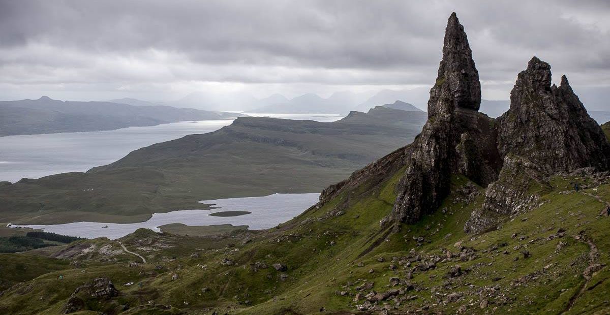 Old Man of Storr at Trotternish on Island of Skye