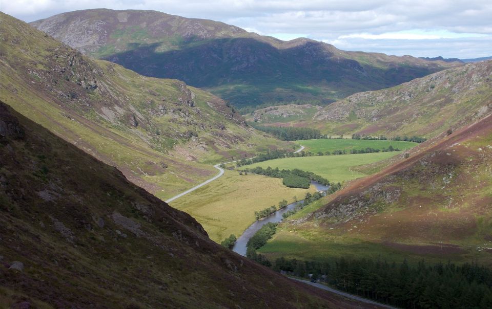 River Almond through Sma' Glen on descent from Scurran Ridge