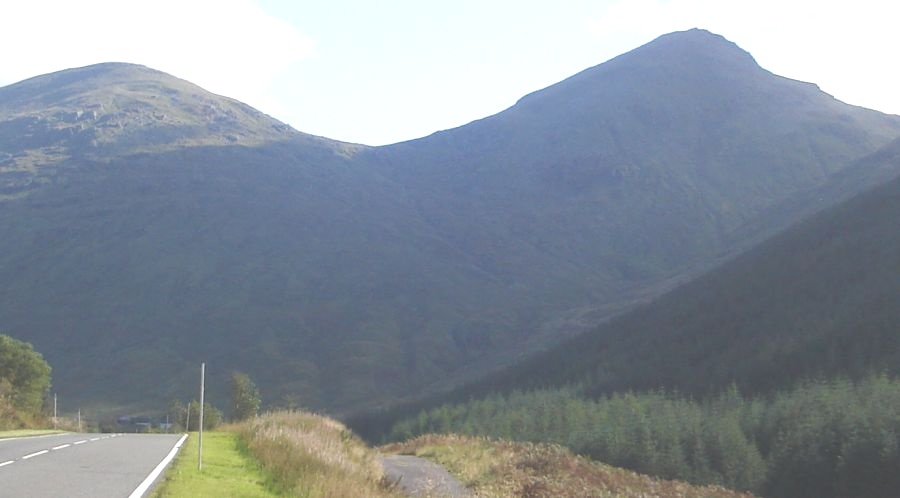 The Arrocher Alps - Beinn Chorranach and Beinn Ime from Glen Kinglas