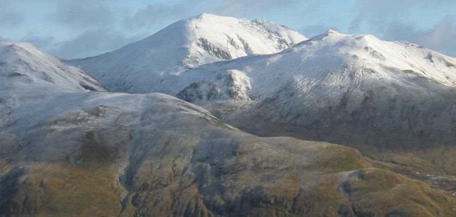 Ben Lawyers and Beinn Ghlas from Meall nan Tarmachan