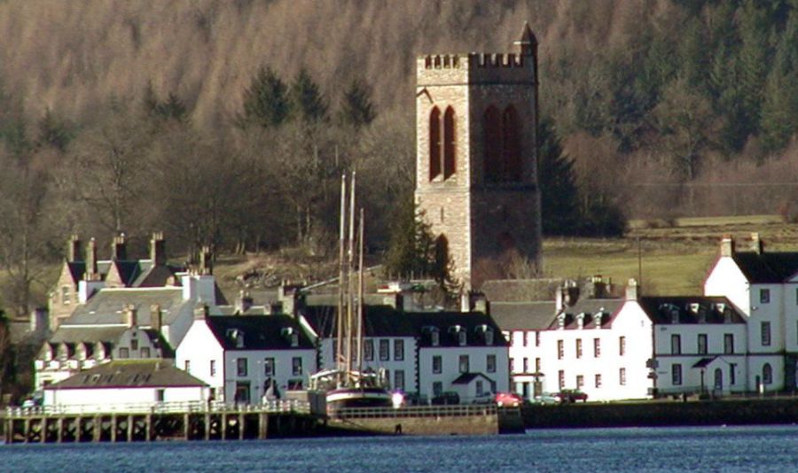 Inveraray on Loch Fyne in Argylleshire in the Southern Highlands of Scotland