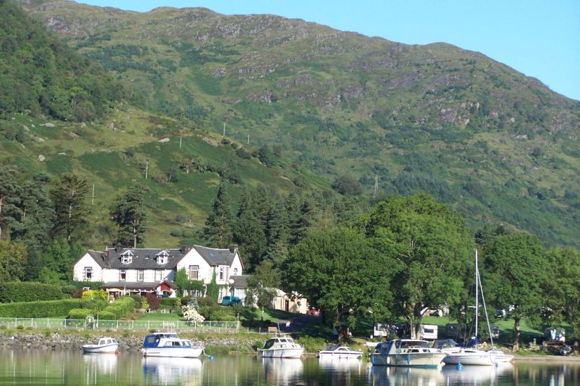 Marina at Ardlui on Loch Lomond