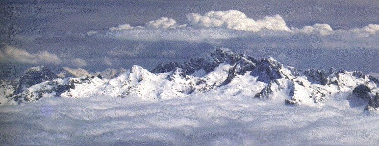 Aerial View of the Picos de Europa in the Cantabrian Mountains of North West Spain