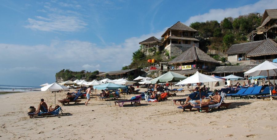 Dreamland ( New Kuta ) Beach on the Indonesian Island of Bali