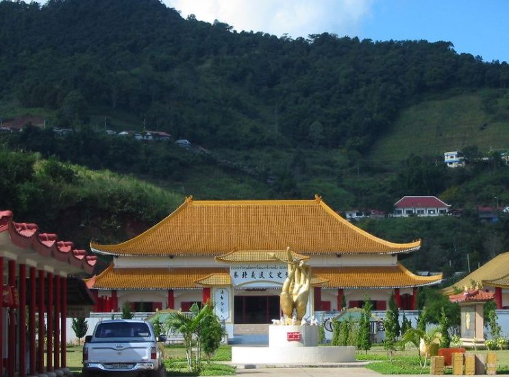 Martyrs Hall at Mae Salong in the Golden Triangle region of Northern Thailand