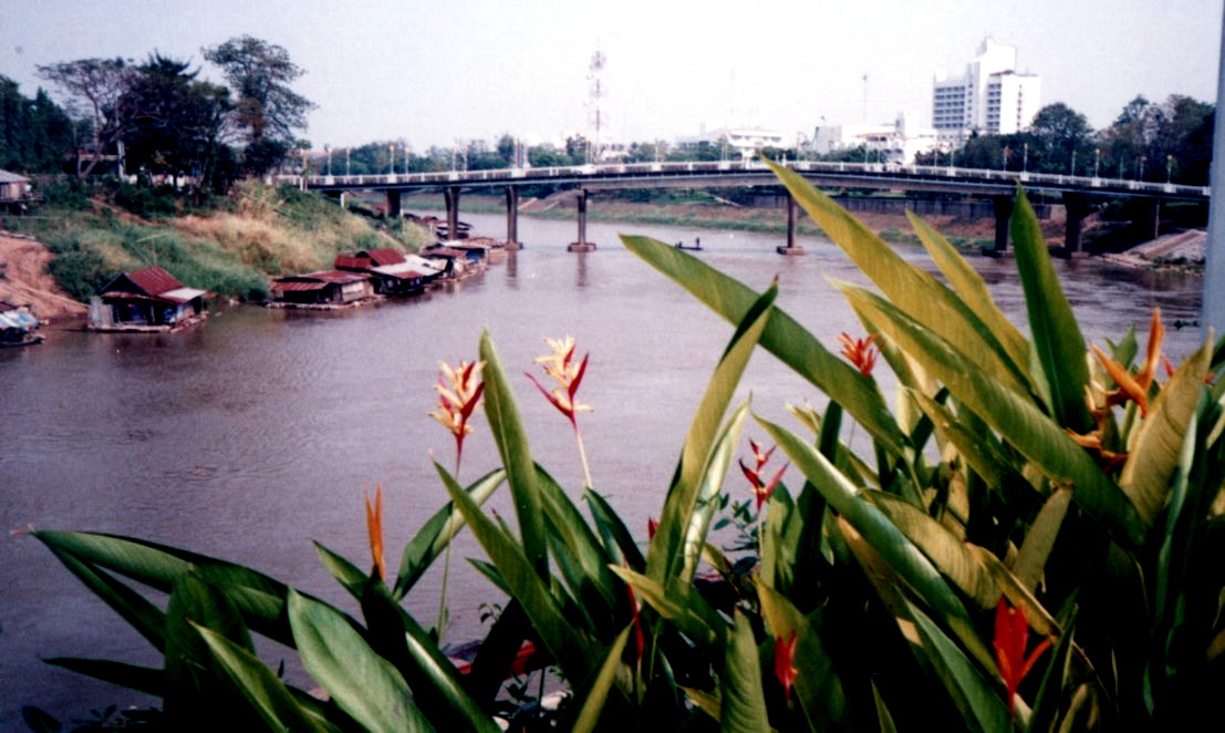 Bridge over Nan River in Phitsanulok in Northern Thailand