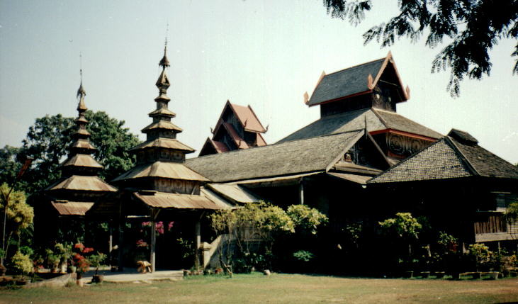 Burmese style Temple at Phrae