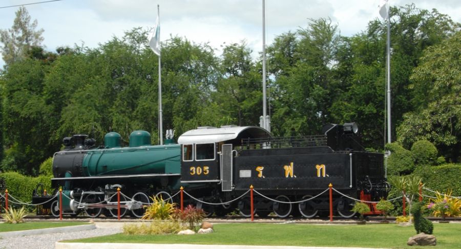 Old steam locomotive at Hua Hin