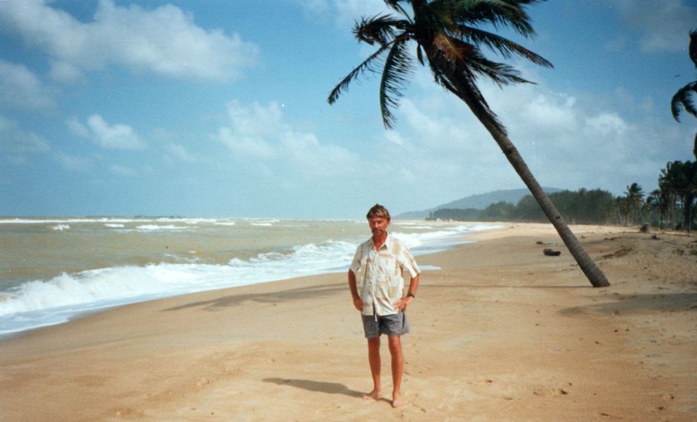 Beach at Narathiwat in Southern Thailand