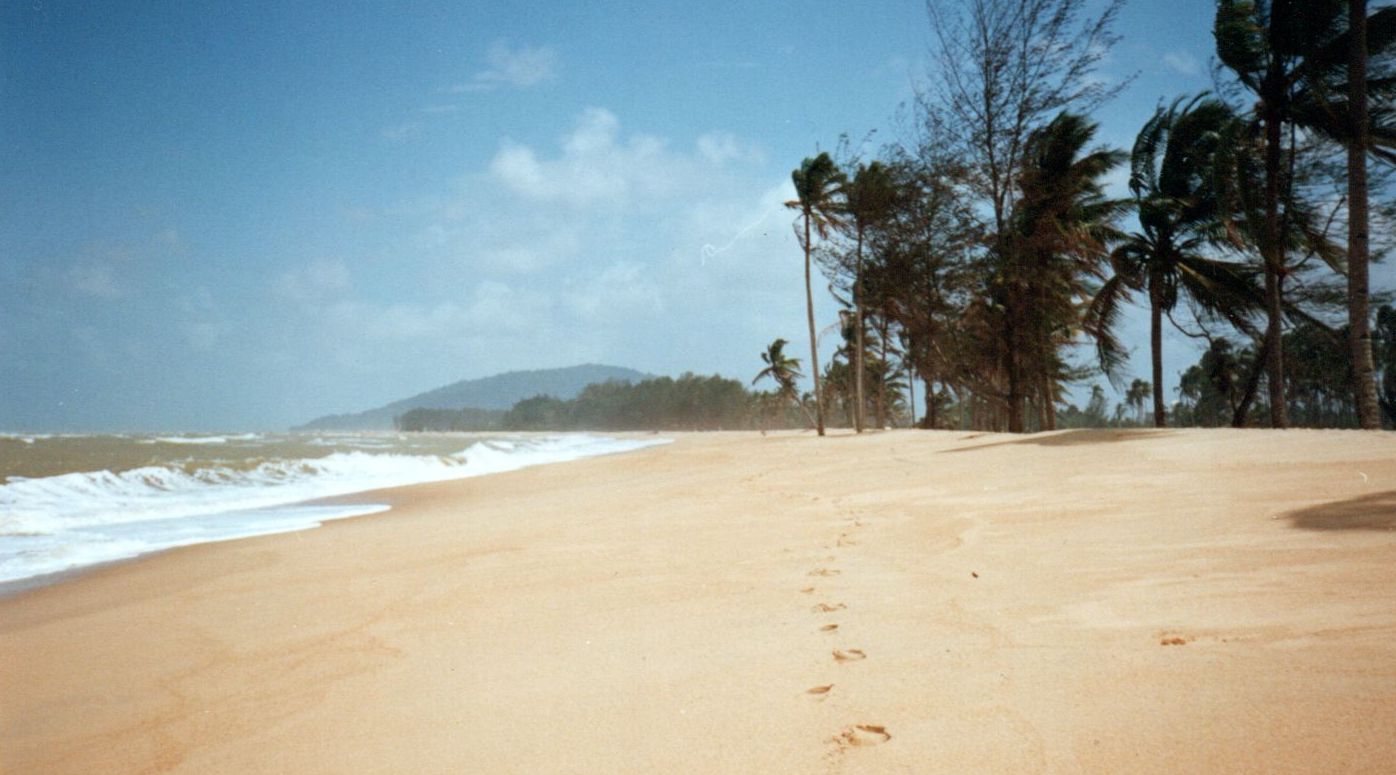 Beach at Narathiwat in Southern Thailand