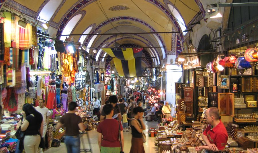 Grand Bazaar in Istanbul in Turkey