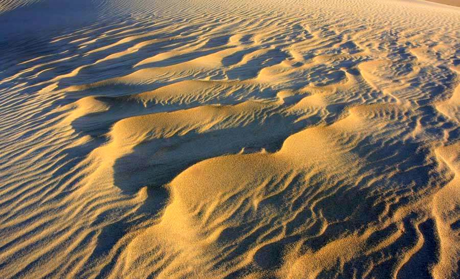 Sand Dunes at Mesquite Flats in Death Valley