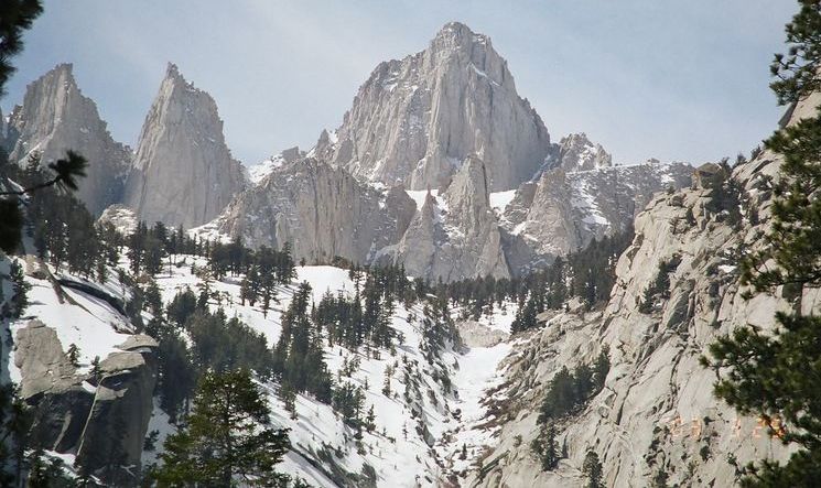 Mt. Whitney in the Sierra Nevada of California - highest mountain in the contiguous states of the USA