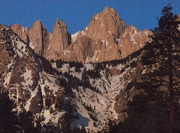 Mt. Whitney in the Sierra Nevada of California - highest mountain in the contiguous states of the USA