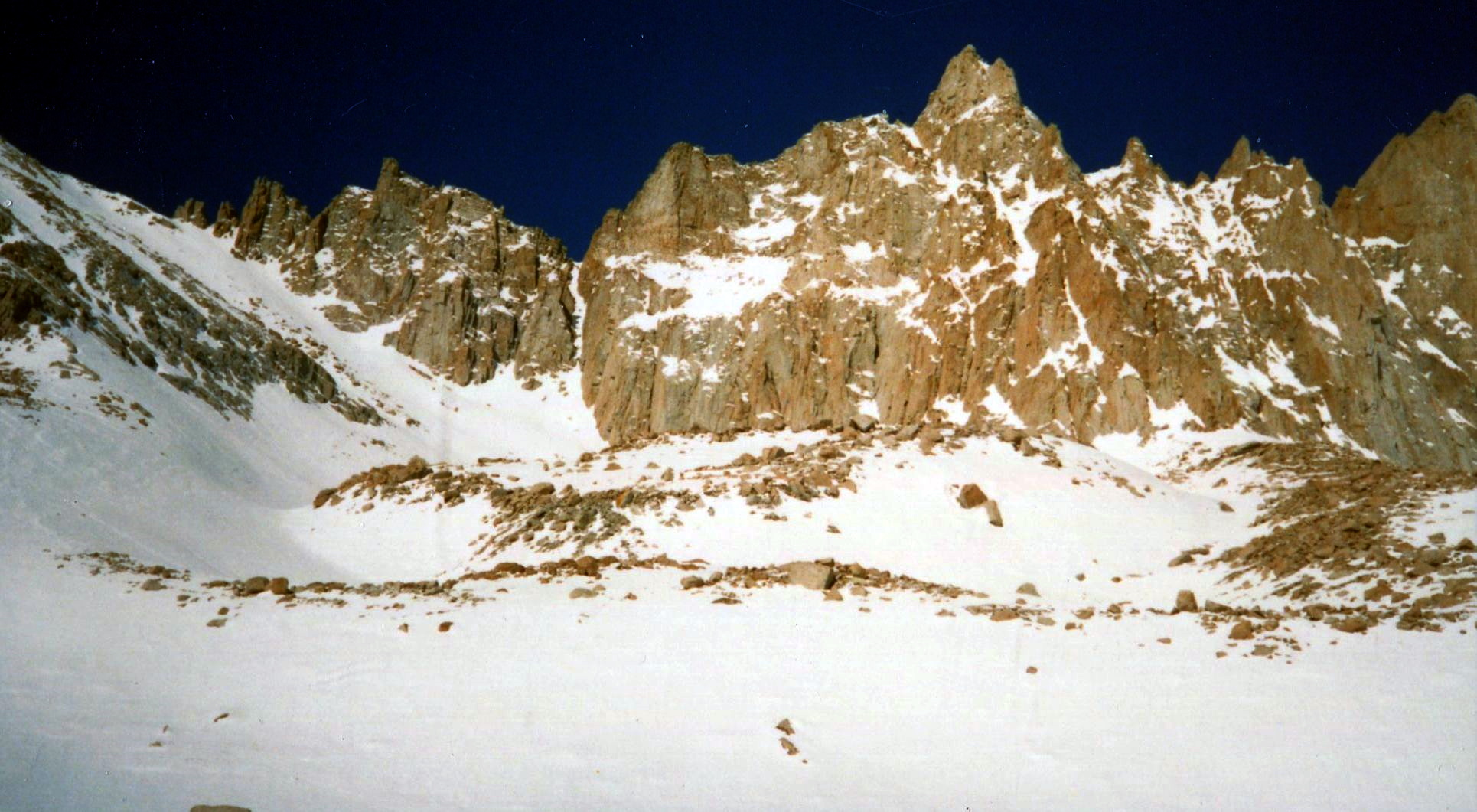 on springtime ascent to the Crest of the Sierra Nevada